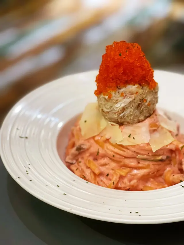 明太子蟹肉意粉