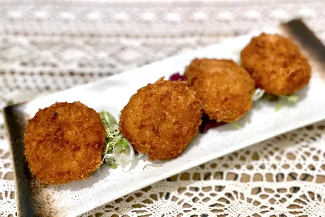 炸流心海膽忌廉餅