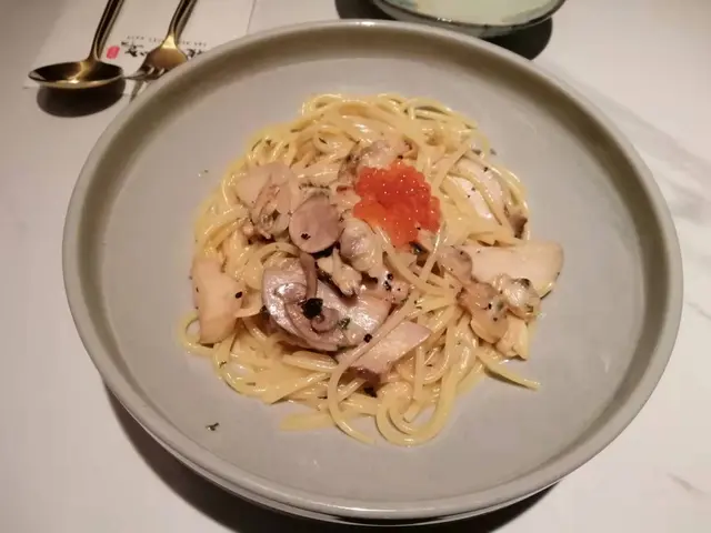 三文魚籽和風蜆肉意大利粉