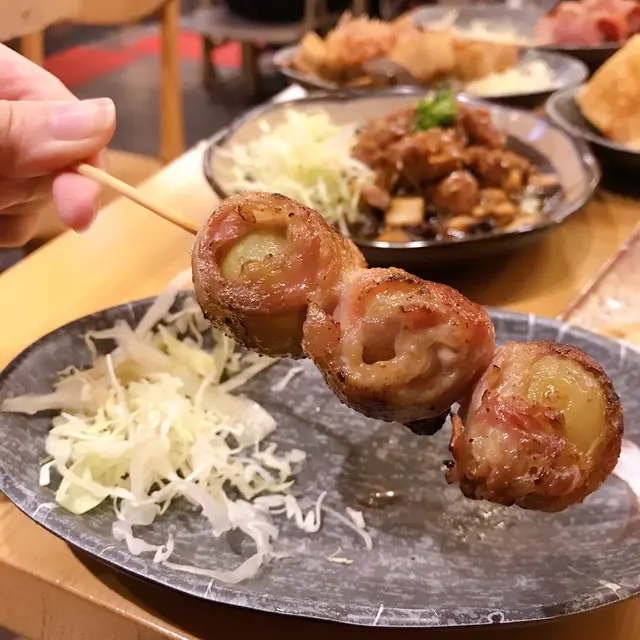 葡萄豚肉串