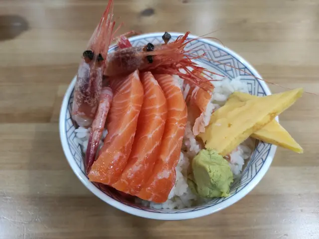 三文魚甜蝦飯