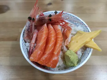 三文魚甜蝦飯