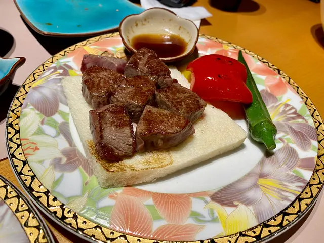鐡板燒主菜:美國厚切牛肉