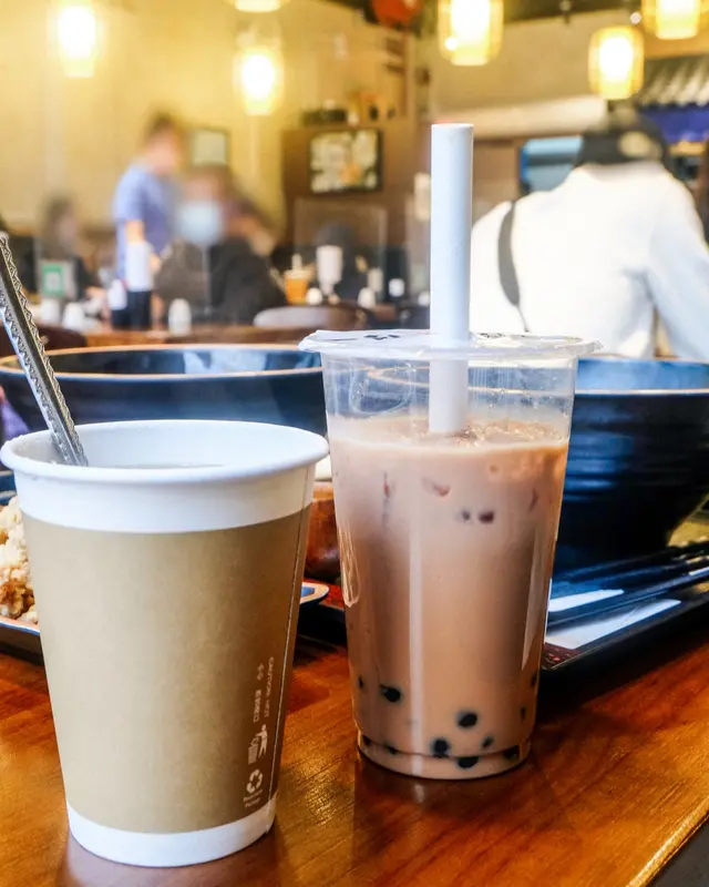 珍珠奶茶 & 熱黑糖薑母茶