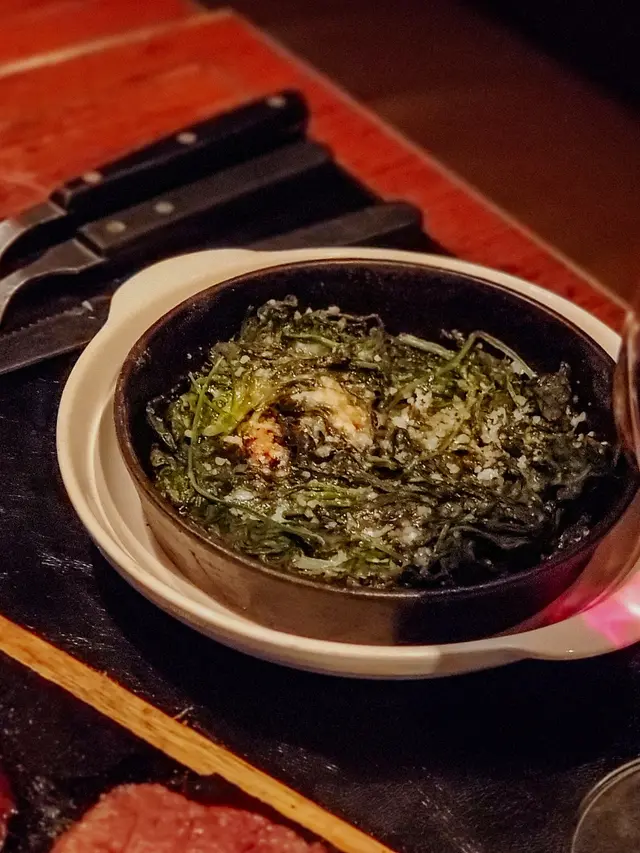 OVEN BAKED PARMIGIANO REGGIANO · BABY SPINACH