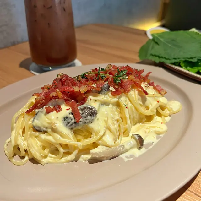 韓式卡邦尼意粉