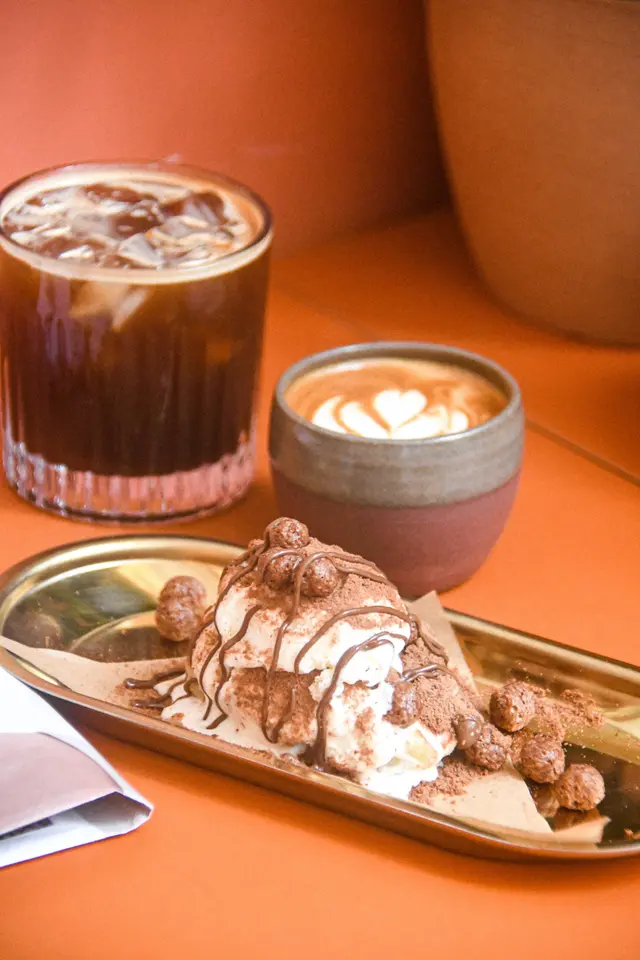 Milo   Dinosaur  croffle