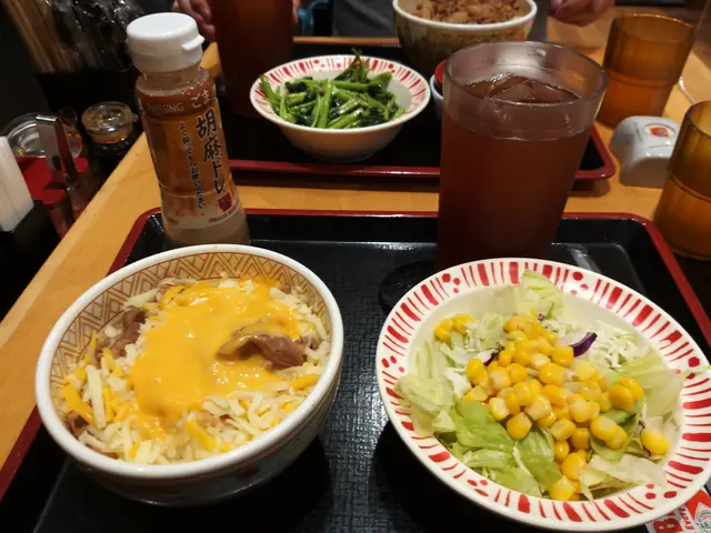 熱溶三式芝士牛丼配沙律套餐