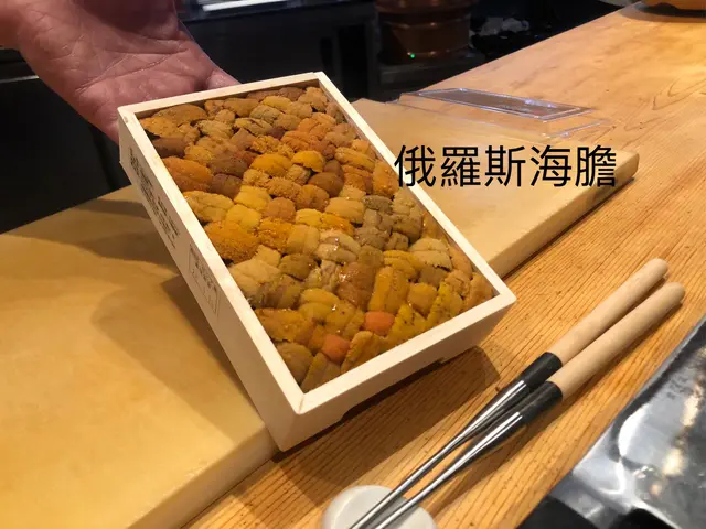 師傅話日本紅潮，有機會近2年都無日本海膽。俄羅斯海膽夠鮮、甜、清。