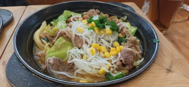 壽喜燒鍋煮美國牛肉