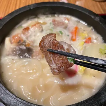 厚烧五花腩肉石锅稻庭乌冬