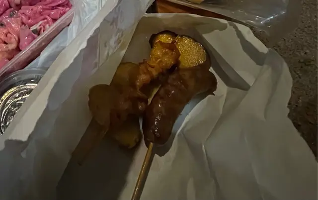 用炸嘅串燒都係第一次見