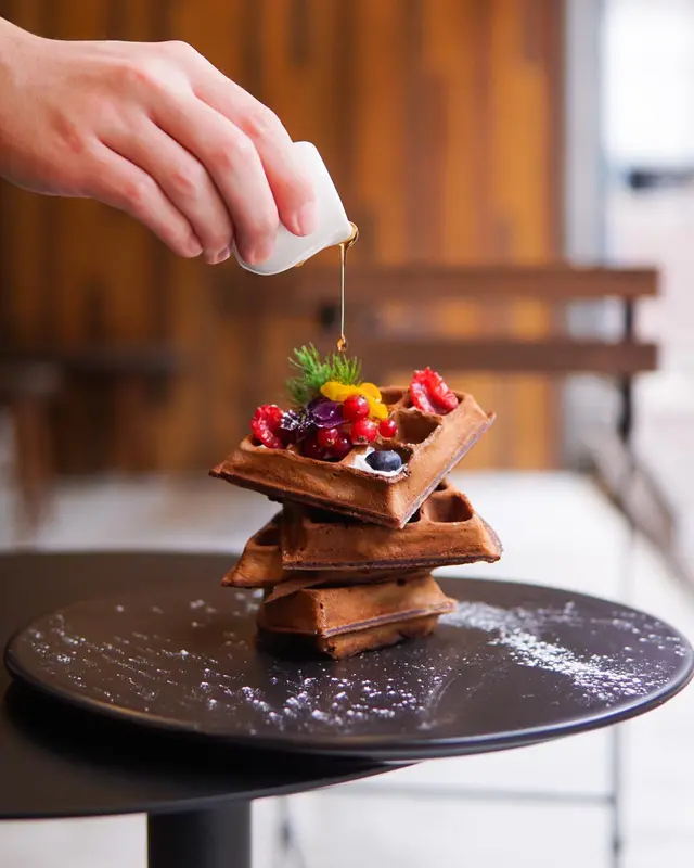 紫薯比利時窩夫