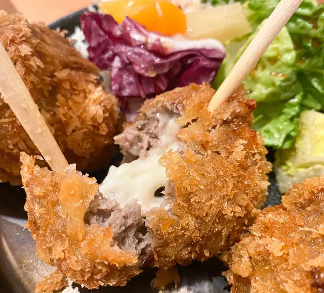 自家製吉列和牛芝士丸