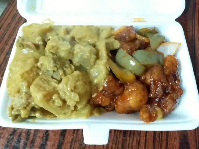 左: 咖哩排骨,右: 咕嚕肉