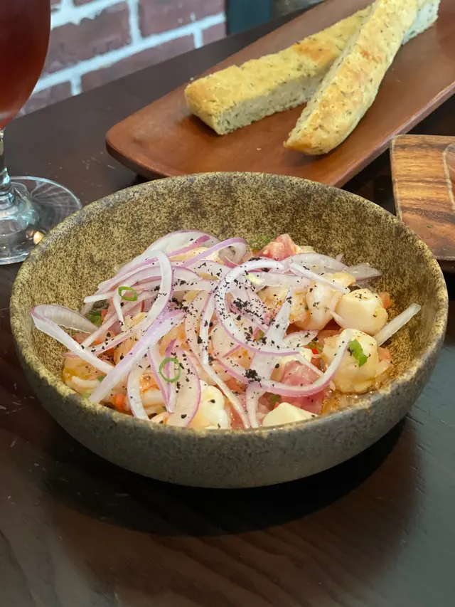 Ceviche Mixto Ahi Tuna, Bay Scallop, Shrimp