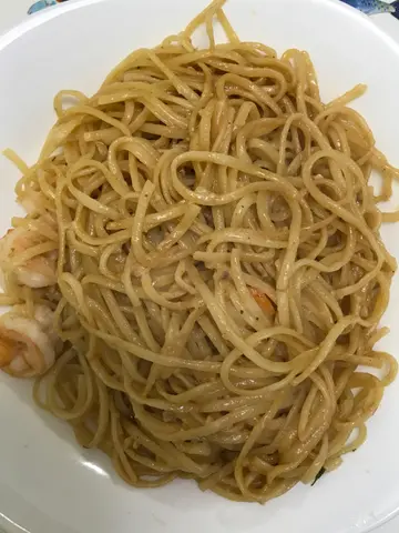 大虾意粉配龙虾酱