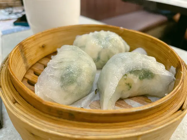 鮮蝦菜苗餃