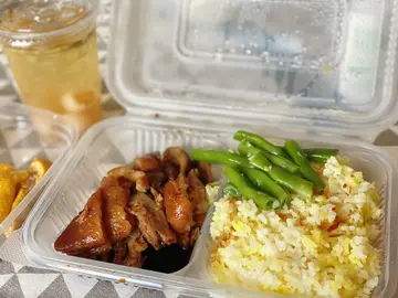 豬手飯+龍眼冰