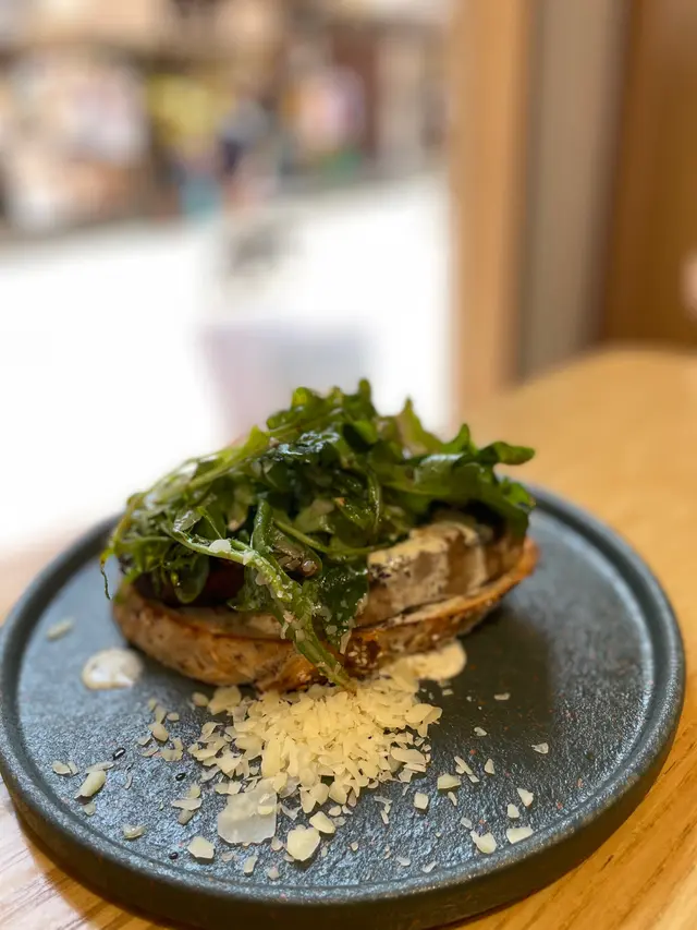 Portobello Mushroom Open Toast