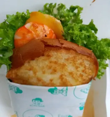 大虾带子芒果多士