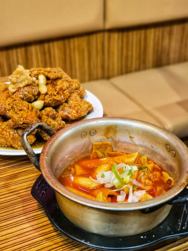 酥炸魷魚鬚+年糕湯套餐