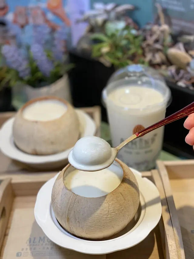 椰皇湯圓燉雙皮奶