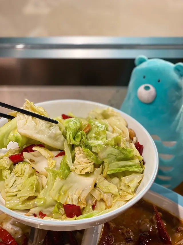 熗炒手撕蓮白菜