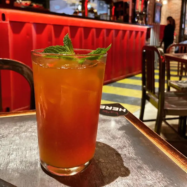 自家製蜜桃冰茶