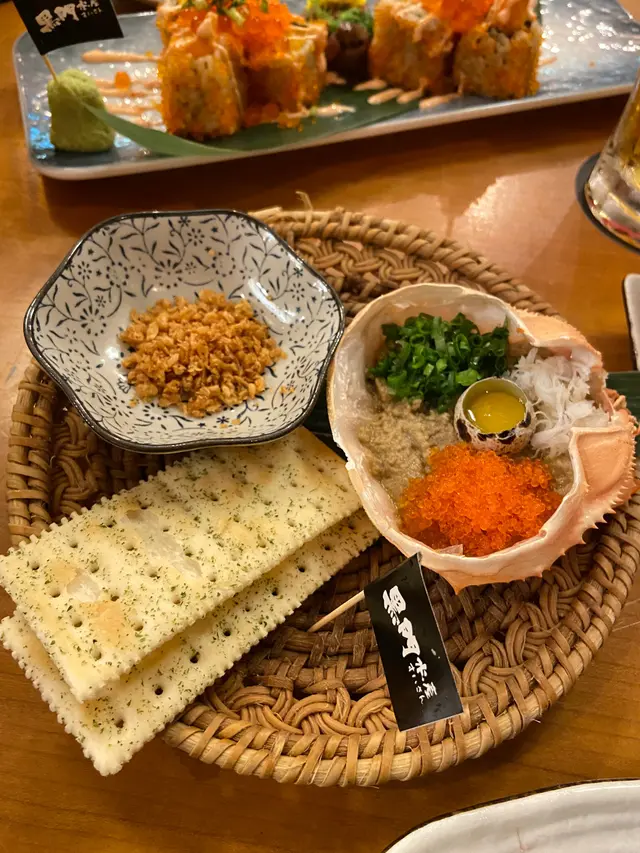 黑門令蟹味噌甲羅燒