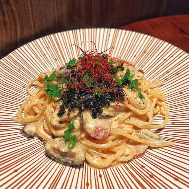 明太子香腸意粉