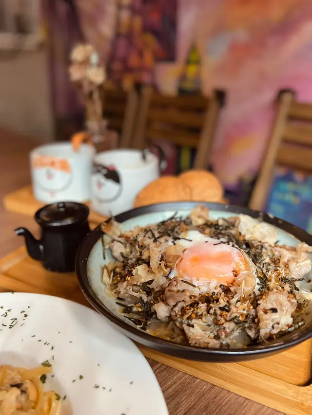 日式壽喜燒牛肉溫泉蛋茶漬意大利飯