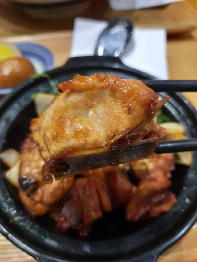 煲仔塔香三杯雞定食