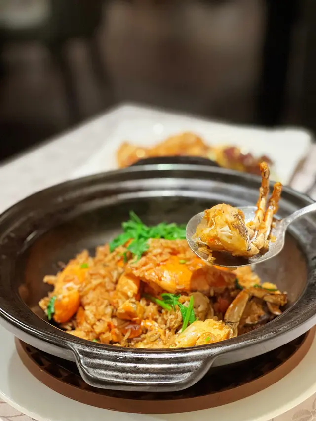 糯米炒膏蟹 
