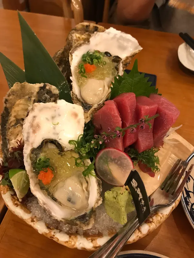 岩手縣赤崎生蠔 & 吞拿魚刺身