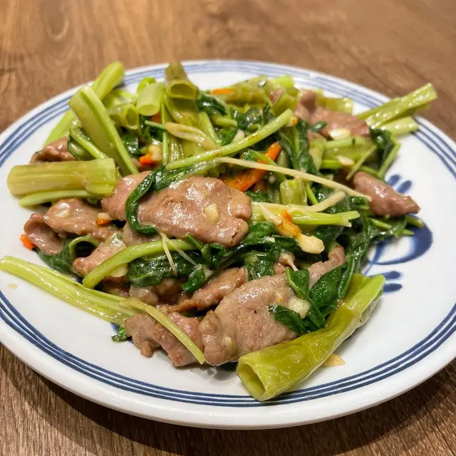 腐乳通菜炒牛肉