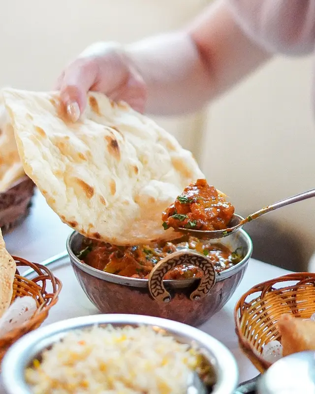 雜菜咖喱配Naan