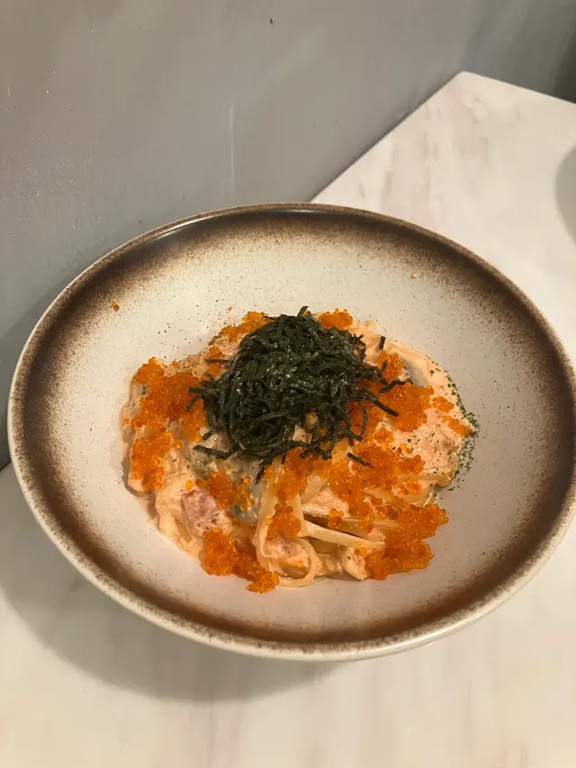 蟹肉蟹子明太子扁意粉