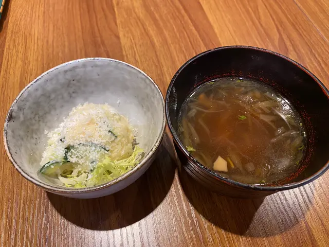 濃厚男爵薯仔沙律、日式洋蔥湯