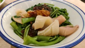 玻璃魷魚通菜
