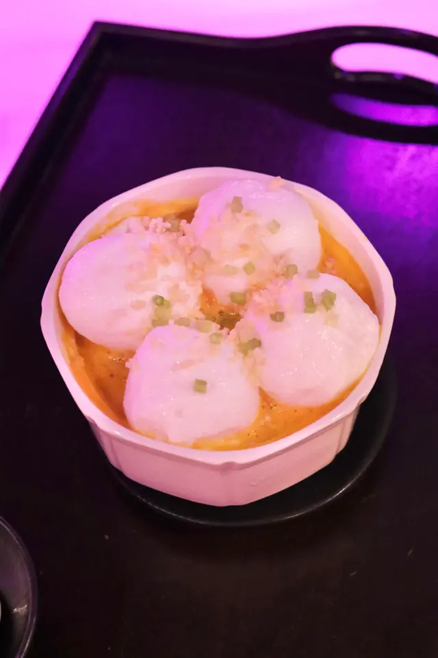 蟹肉蛋白泡泡脆米金湯
