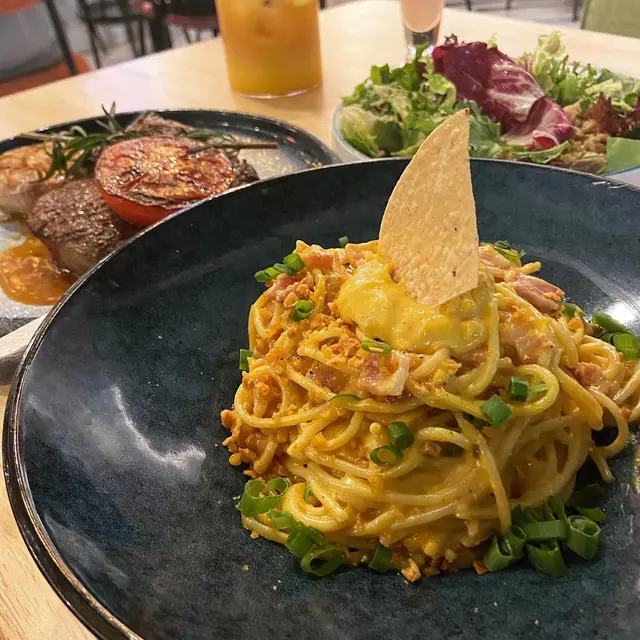 鹹蛋黃卡邦尼煙肉意大利粉