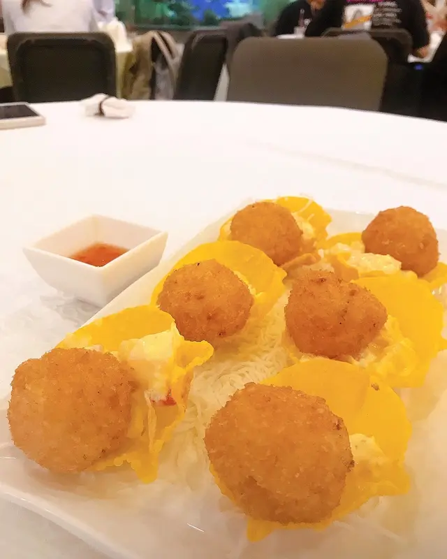 芝士流心脆蝦球