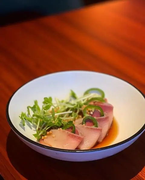 第一樣黎既係呢個前菜油甘魚刺身,真係好鍾意呢個啊,油甘魚加柚子汁本身已經好好食,再加埋佢呢個油甘魚既質素係我近期食過最高質既沒有之一,係超級細嫩🥰feel到超級新鮮高質