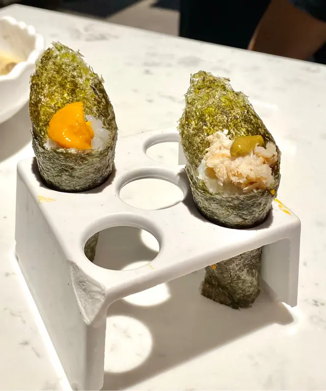 海膽&松葉蟹膏手卷