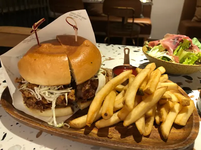 Spicy Chicken Burger with Fries