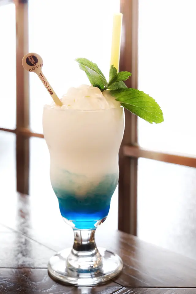 藍柑荔枝乳酪沙冰