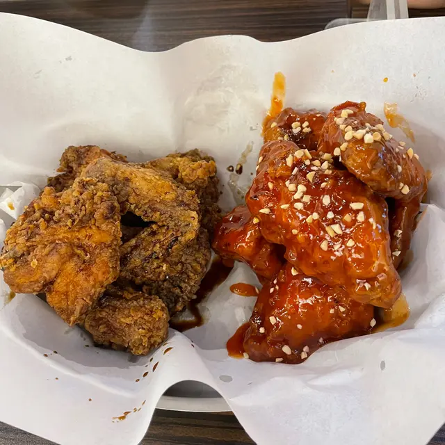 半半炸雞(全份) 調味炸雞+醬油炸雞