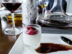 Panna cotta with berry