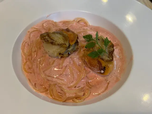 香煎帆立貝明太子汁意粉